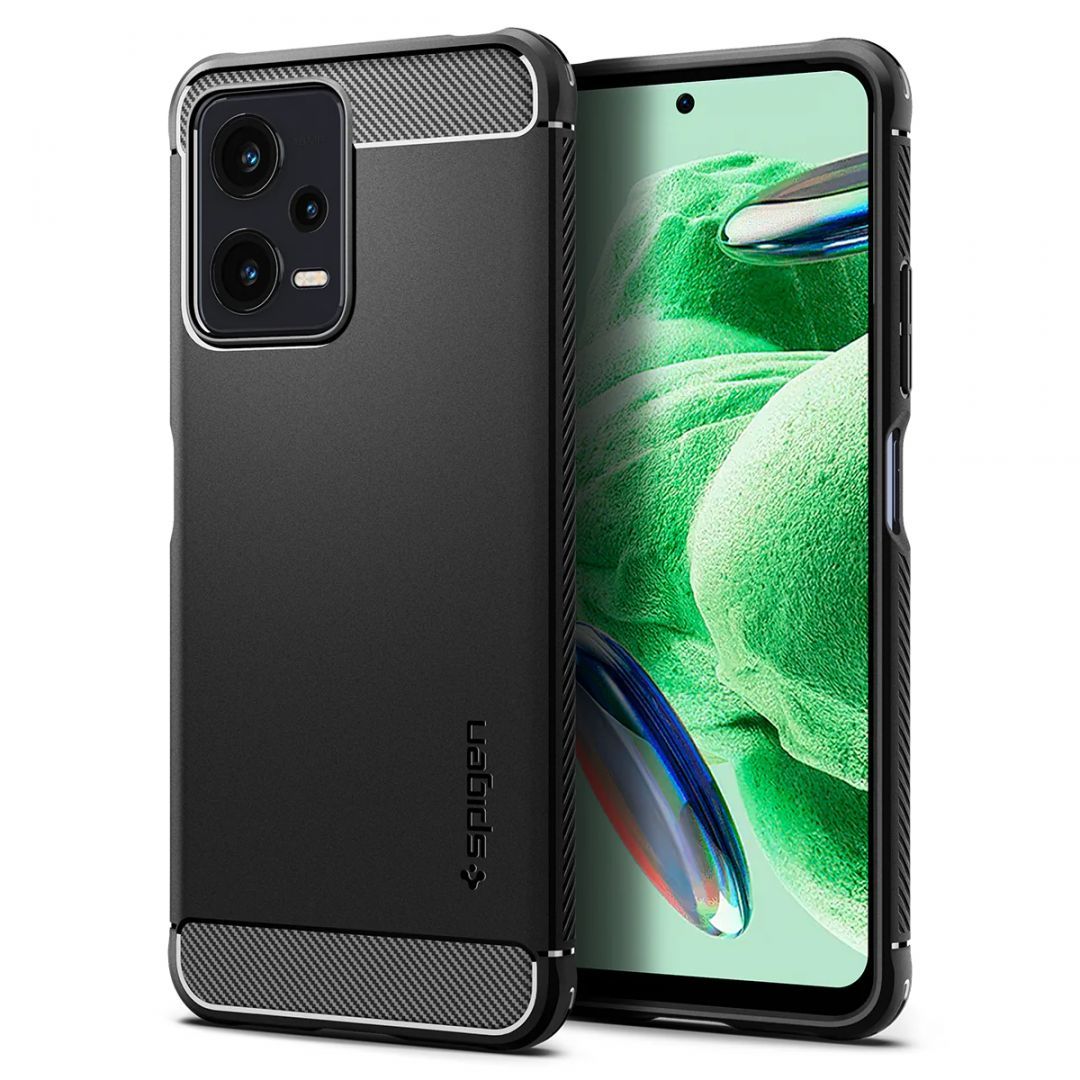 Spigen Rugged Armor, black - Xiaomi Redmi Note 12 5G/ POCO X5 5G