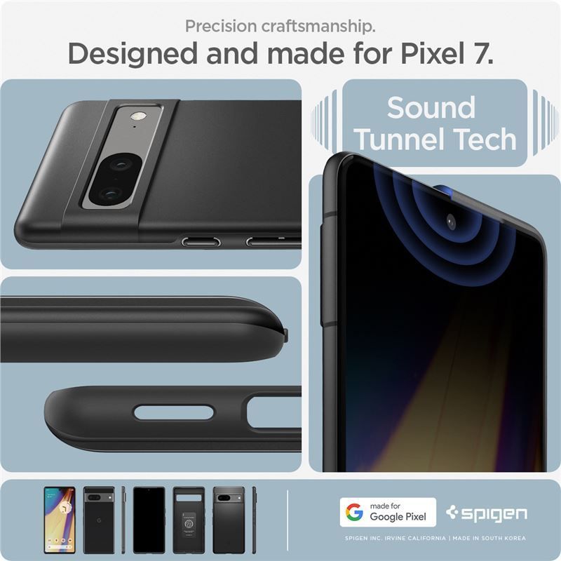 Spigen Thin Fit, black - Google Pixel 7