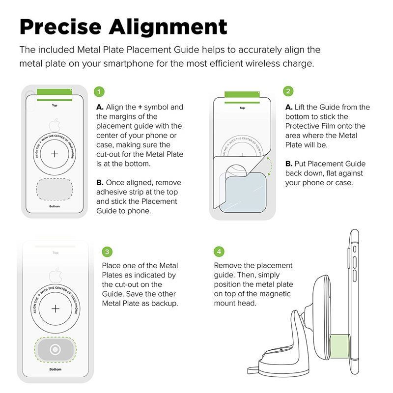 iOttie Metal Plate Kit for iTap 2 Wireless