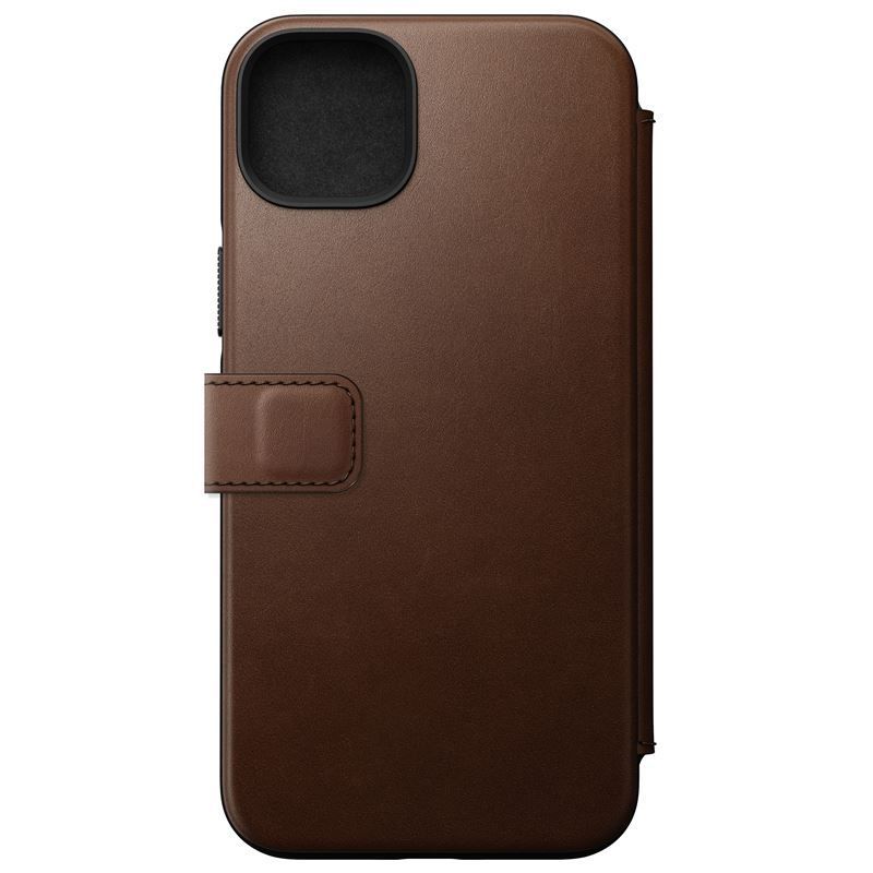 Nomad Leather MagSafe Folio, brown - iPhone 14 Plus