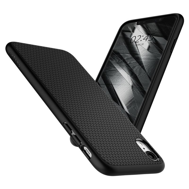 Spigen Liquid Air, black - iPhone XR