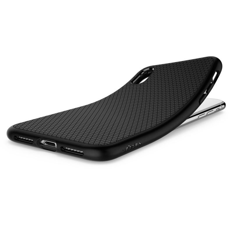 Spigen Liquid Air, black - iPhone XR