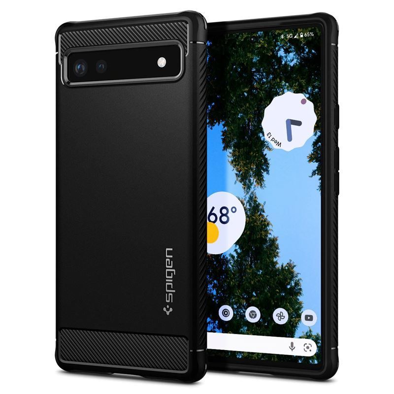 Spigen Rugged Armor, black - Google Pixel 6a