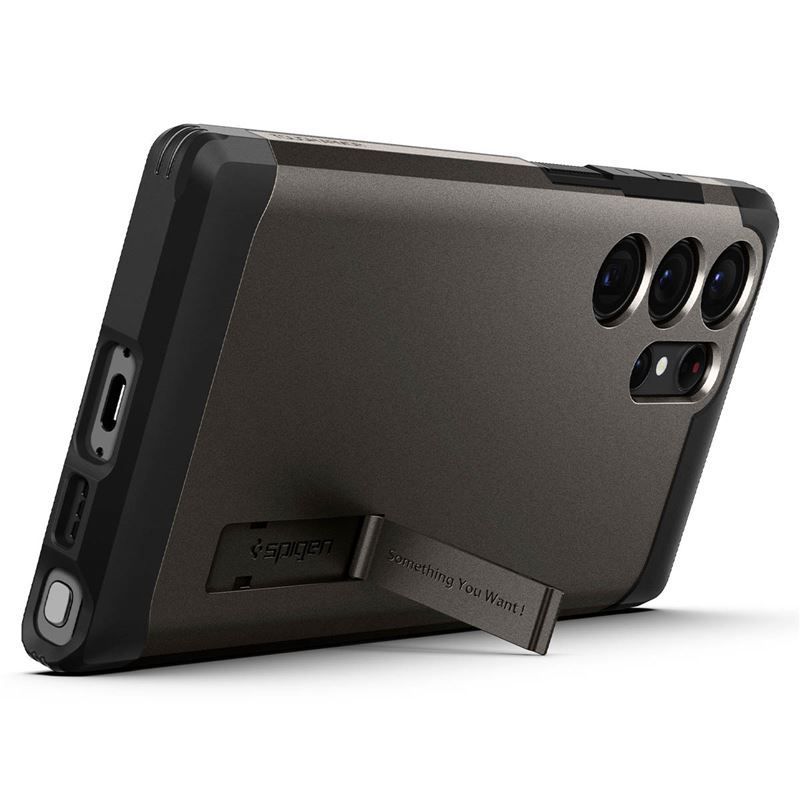 Spigen Tough Armor, gunmetal - Samsung Galaxy S23 Ultra