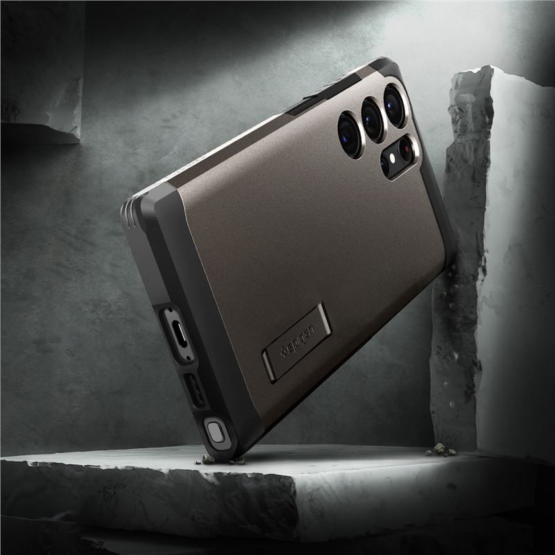 Spigen Tough Armor, gunmetal - Samsung Galaxy S23 Ultra