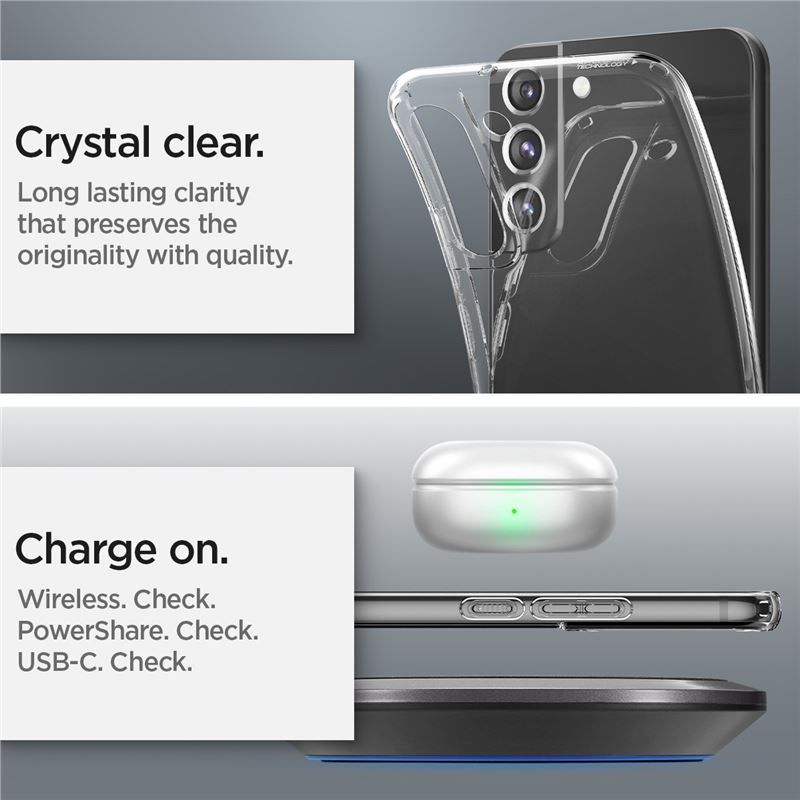 Spigen Liquid Crystal, crystal clear - Samsung Galaxy S22