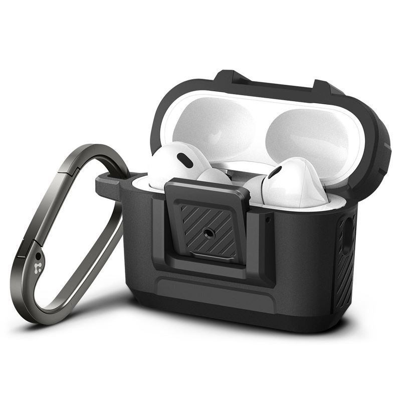 Spigen Lock Fit, matte black - AirPods Pro 2