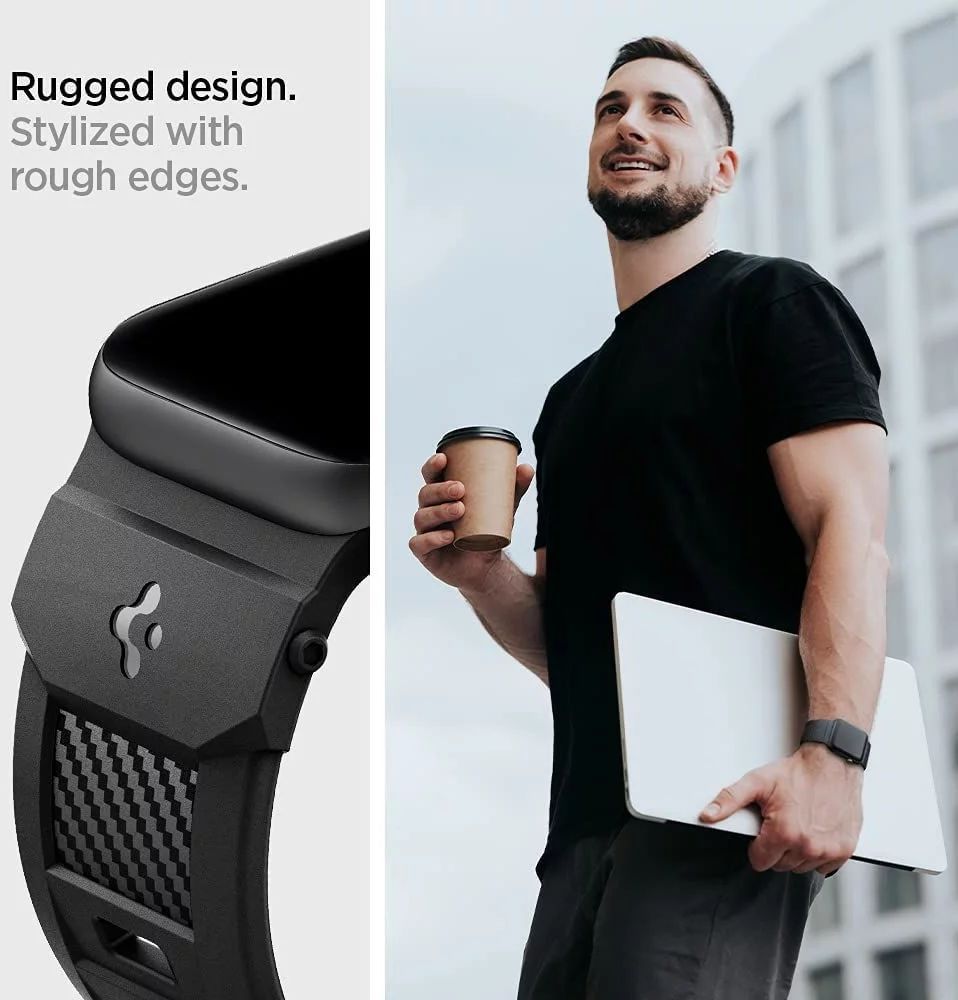 Spigen Rugged Band Apple Watch 49mm/45mm/44mm/42mm Matte Black