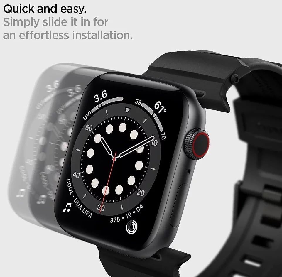 Spigen Rugged Band Apple Watch 49mm/45mm/44mm/42mm Matte Black