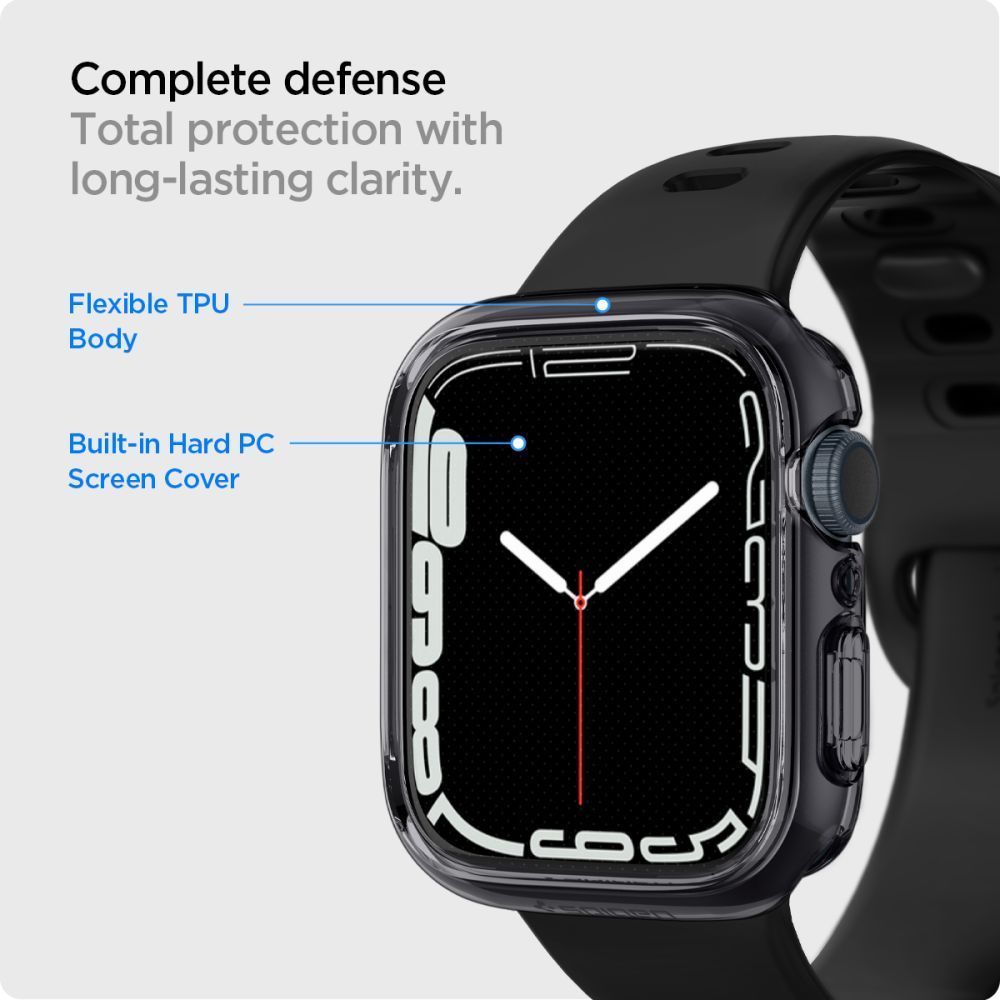 Spigen Ultra Hybrid Apple Watch 9/8/7 41mm Space Grey