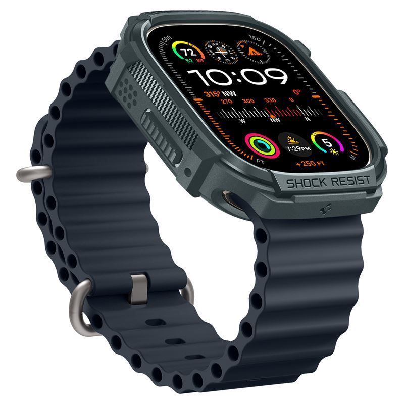 Spigen Rugged Armor Apple Watch Ultra 2/1 49mm Abyss Green