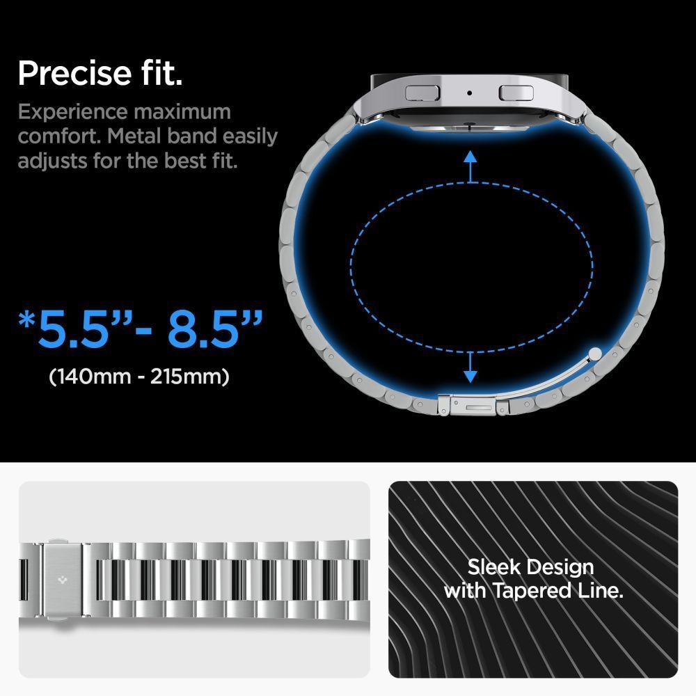 Spigen Modern Fit 316L Band Samsung Galaxy Watch6 44m Silver