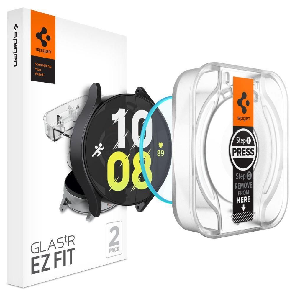 Spigen Glass tR EZ Fit 2 Pack for Samsung Galaxy Watch6 44mm