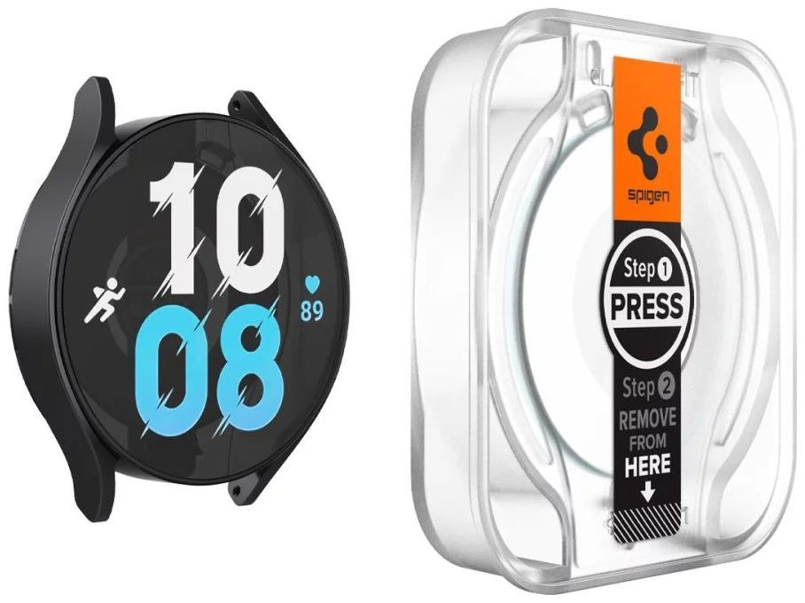 Spigen Glass tR EZ Fit 2 Pack Samsung Galaxy Watch6 40mm