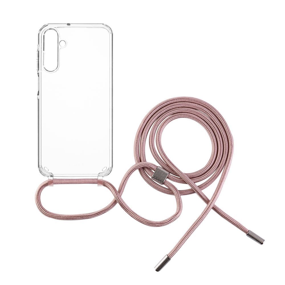 FIXED Pure Neck nyakba akasztahtó TPU gél tok Samsung Galaxy A15/A15 5G Pink FIXPUN-1259-PI