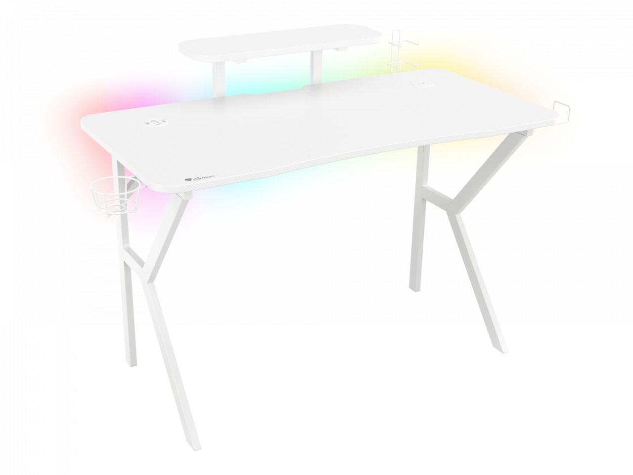 Genesis Holm 320 Gaming Desk White