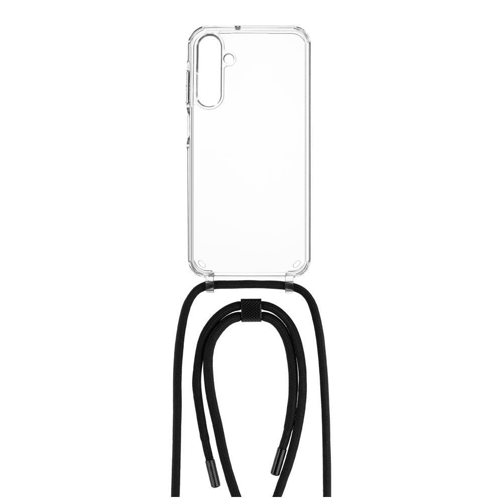 FIXED Pure Neck nyakba akasztahtó TPU gél tok Samsung Galaxy A25 5G fekete FIXPUN-1261-BK