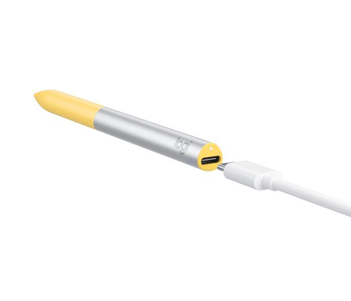 Logitech USI Rechargeable Stylus Pen Yellow/Silver