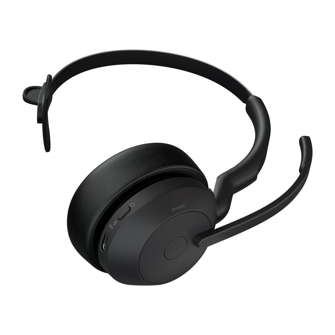 Jabra Evolve2 55 MS Mono with Link380c Wireless Bluetooth Headset Black