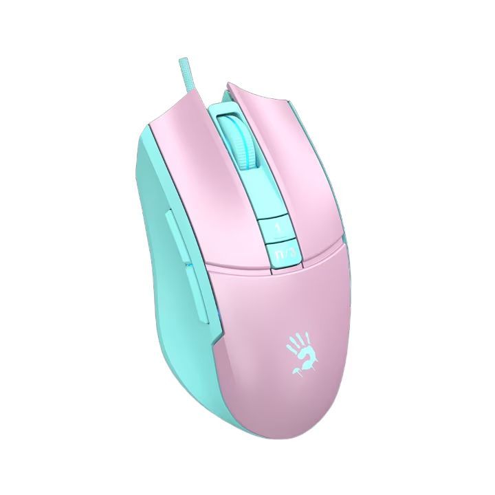 A4-Tech Bloody L65 Max RGB Gaming mouse Sky Pink