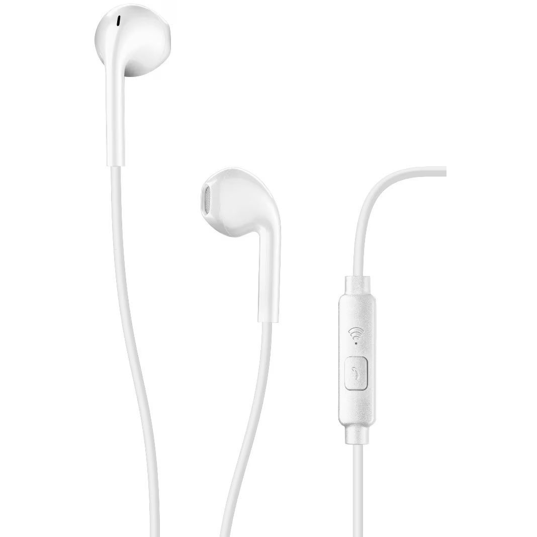 MUSICSOUND Wired Headphones White