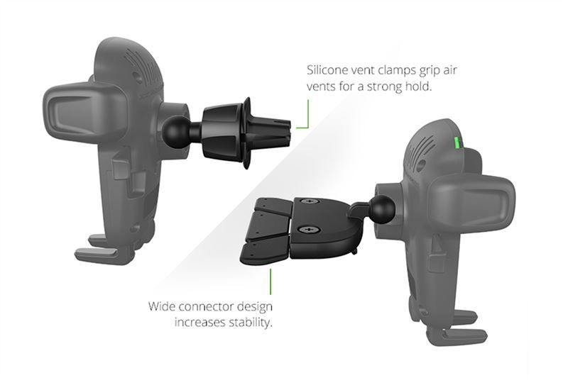 iOttie Easy One Touch Wireless 2 Vent & CD Mount