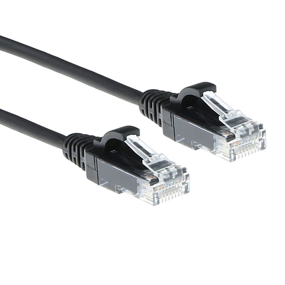 ACT CAT6 U-UTP Patch Cable 1m Black