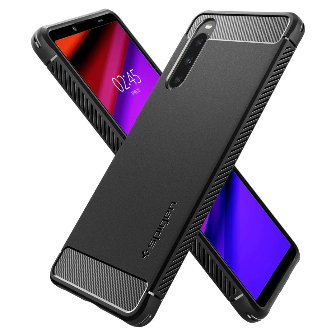 Spigen Sony Xperia 10 V Case Rugged Armor Black