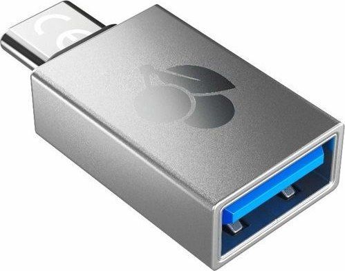 Cherry USB-A USB-C Adapter Silver