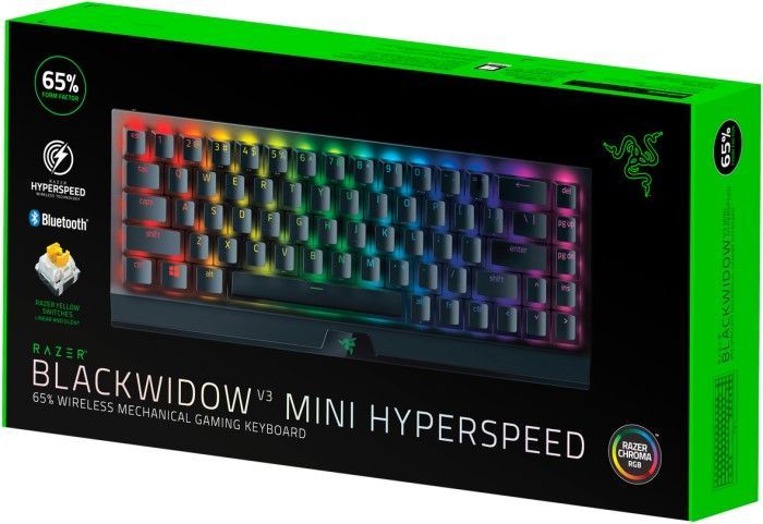 Razer BlackWidow V3 Mini HyperSpeed Yellow Switch Black US