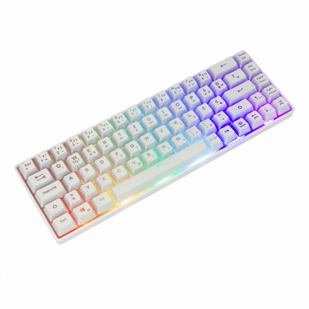 White Shark Ronin RGB Gaming keyboard White HU