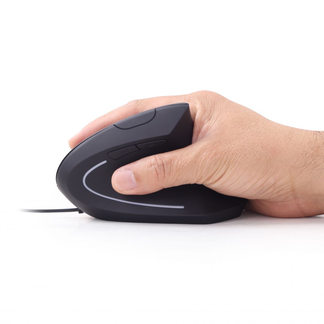 Gembird MUS-ERGO-01 Ergonomic mouse Black