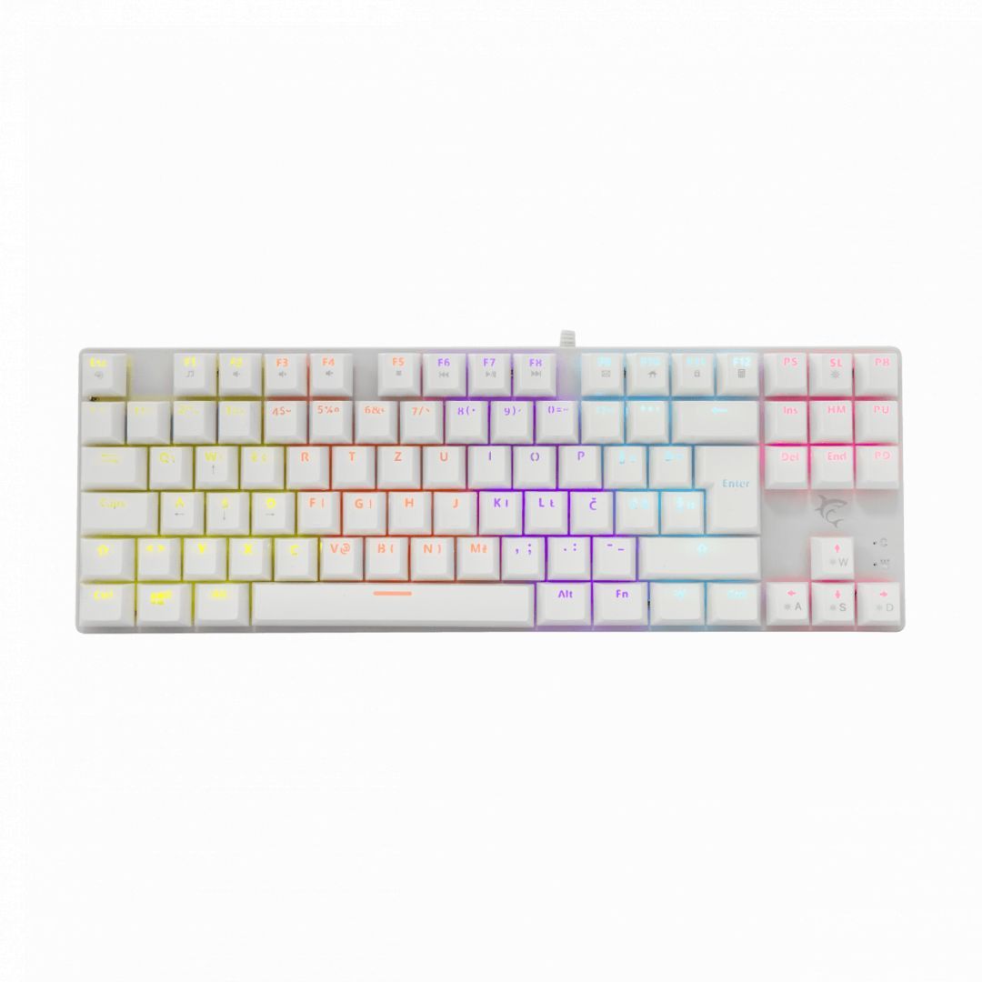 White Shark GK-2106W Commandos Red Switch Mechanical Gaming Keyboard White HU