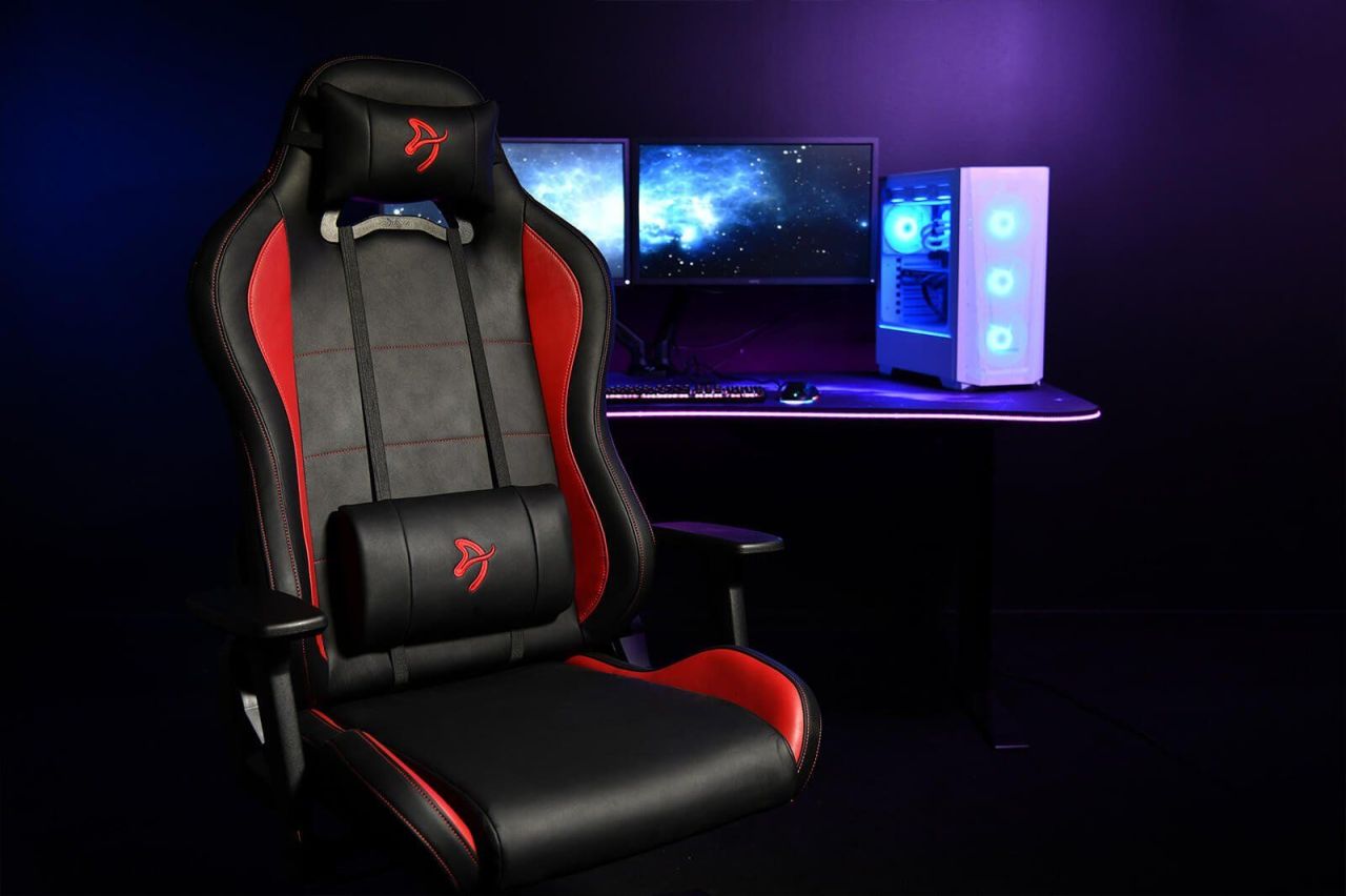 Arozzi Torretta Soft PU Gaming Chair Pure Black/Red