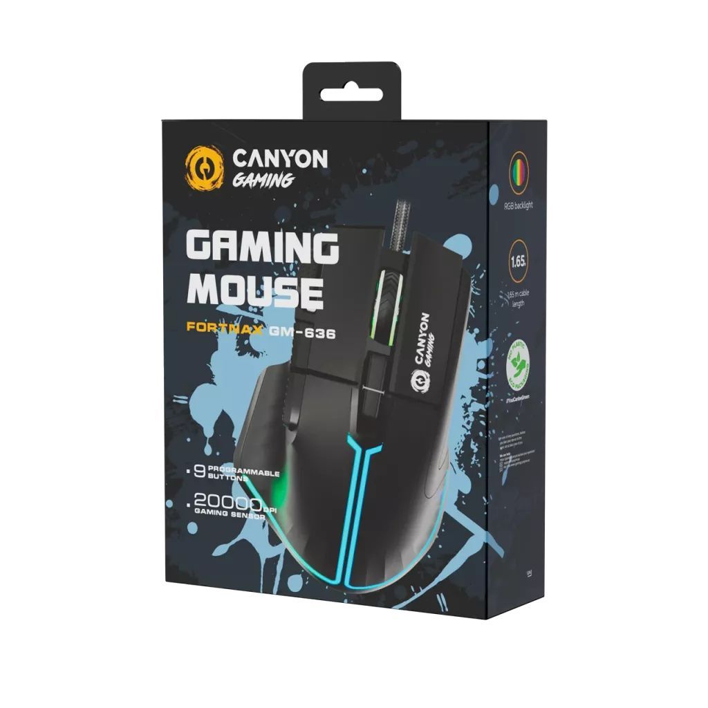 Canyon GM-636 Fortnax Gaming Mouse Black