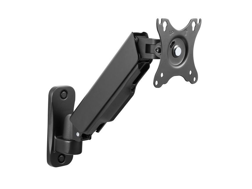 EQuip 17"-32" Single Monitor Wall-Mounted Bracket Black