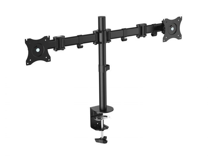 EQuip 13"-27" Articulating Dual Monitor Desk Mount Bracket