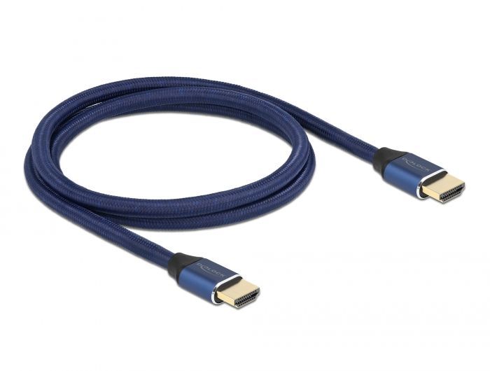 DeLock Ultra High Speed HDMI Cable 48 Gbps 8K 60 Hz 1m Blue