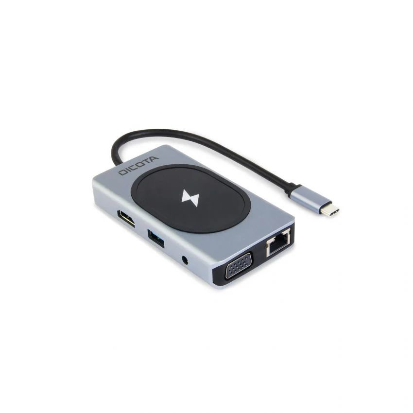 Dicota USB-C 10-in-1 Charging Hub 4K PD 100W Silver