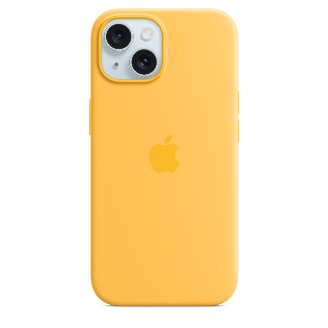 Apple iPhone 15 Silicone Case with MagSafe Sunshine