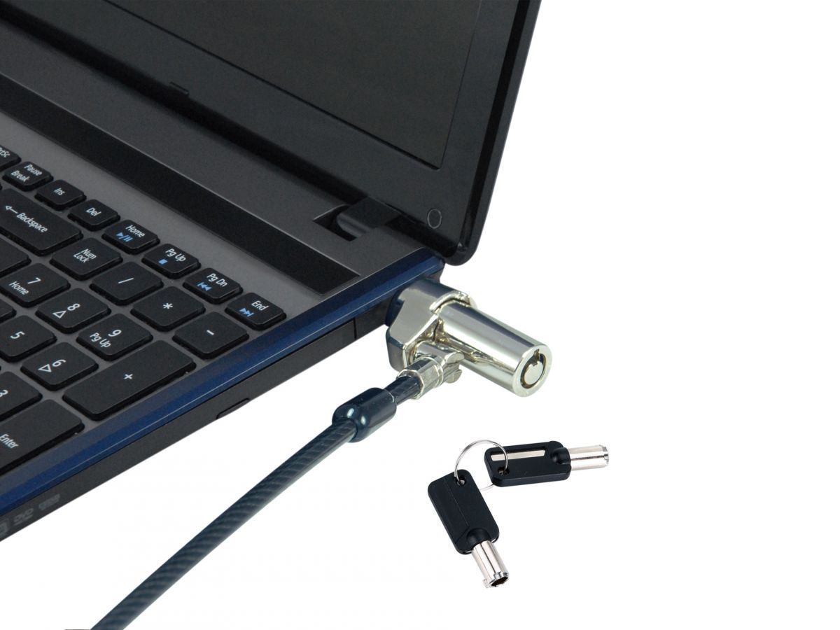 Conceptronic CUSTODIO02BN Keyed Laptop Lock 1,8m Black