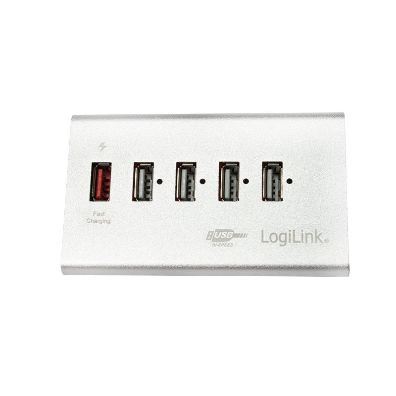 Logilink USB 2.0 High Speed Hub 4-Port + 1x Fast Charging Port