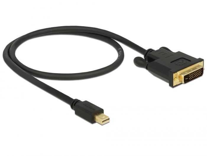 DeLock Mini Displayport 1.1 male > DVI-D (Single Link) male 0,5m