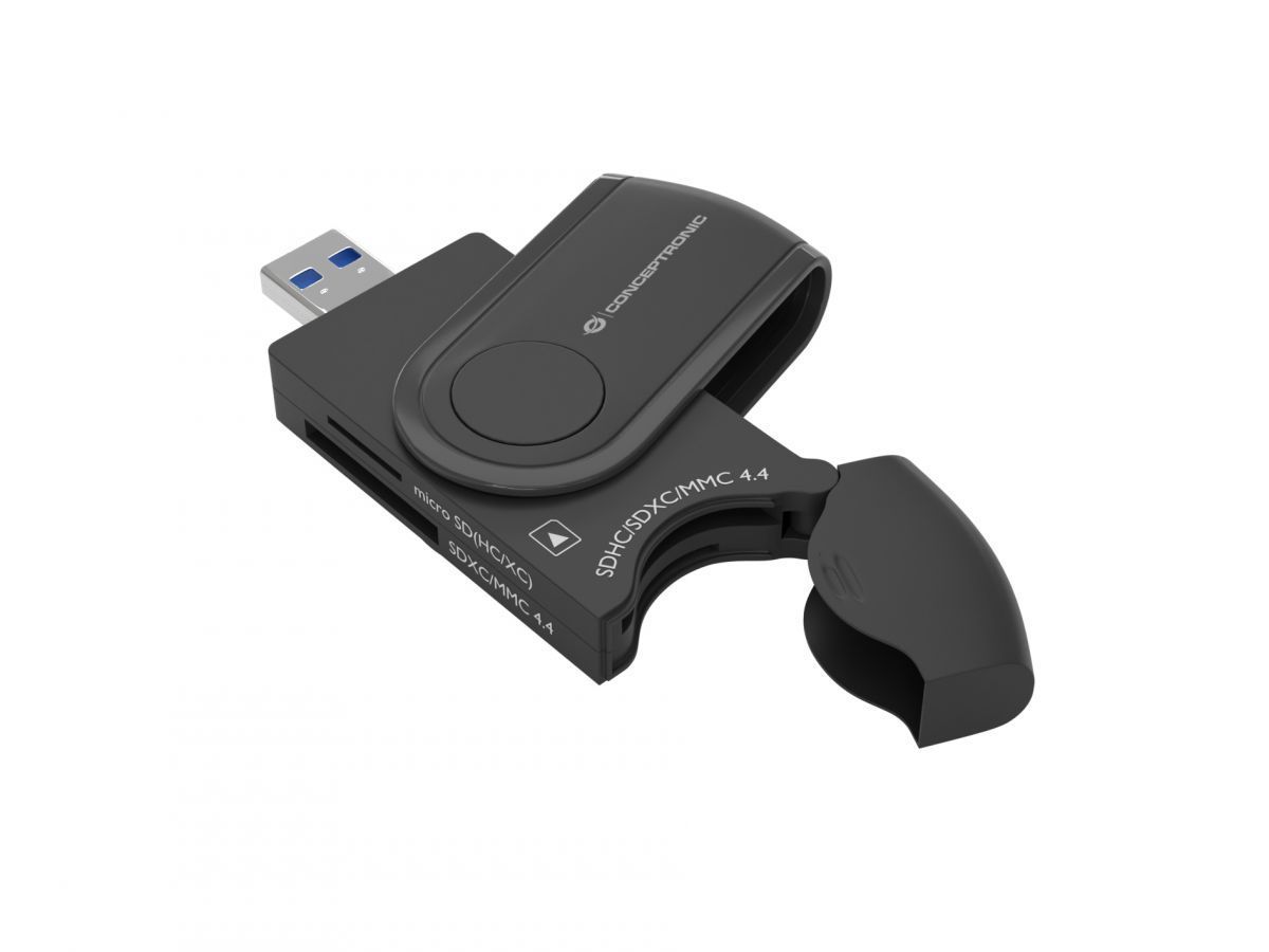 Conceptronic BIAN04B 4-in-1 USB 3.0 Card Reader Black