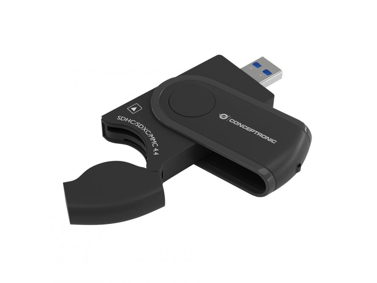 Conceptronic BIAN04B 4-in-1 USB 3.0 Card Reader Black