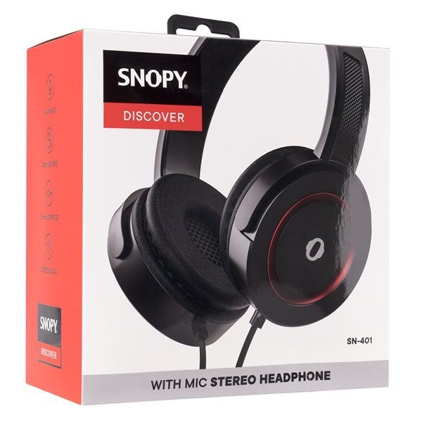 Snopy SN-401 Discover Headset Black/Red