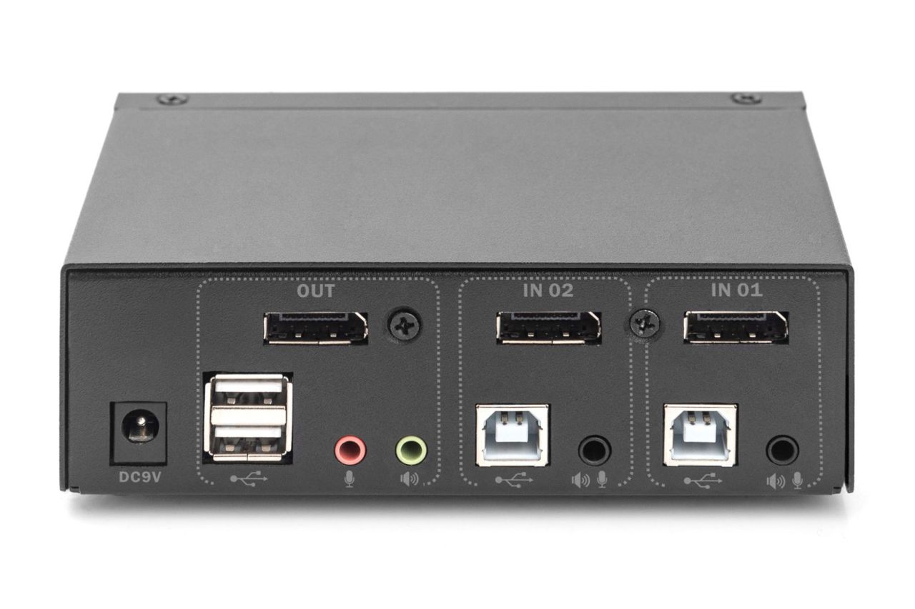 Digitus KVM Switch 2x1 DP Out USB