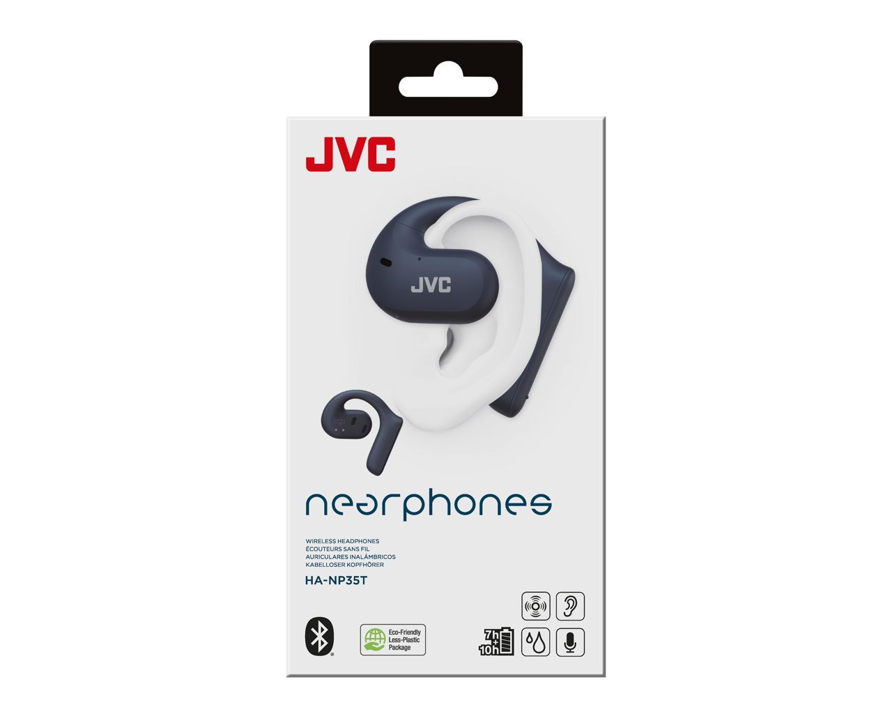 JVC HA-NP35T-AU Nearphones Bluetooth Headset Blue