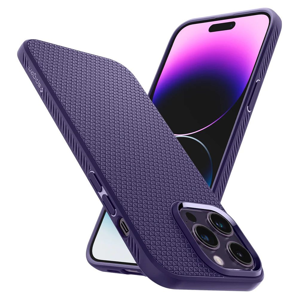 Spigen iPhone 14 Pro Max Case Liquid Air Purple