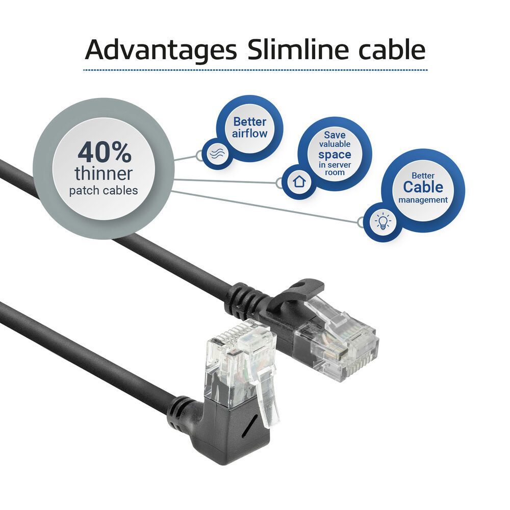 ACT CAT6A U-UTP Patch Cable 1,5m Black